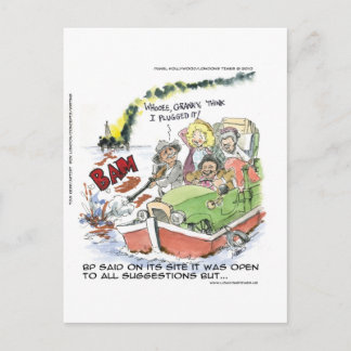 Shootin' At Some BP Crude Funny Gifts Tees Mugs Postcard