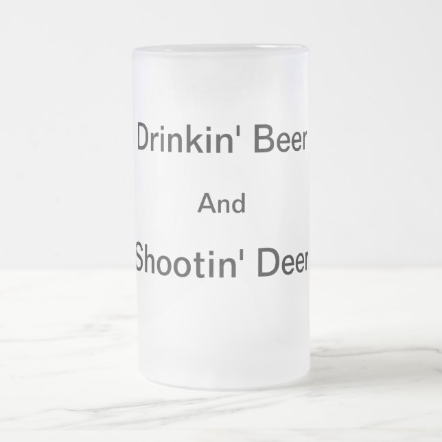 Shootin' Deer Frosty Beer Mug (Center)