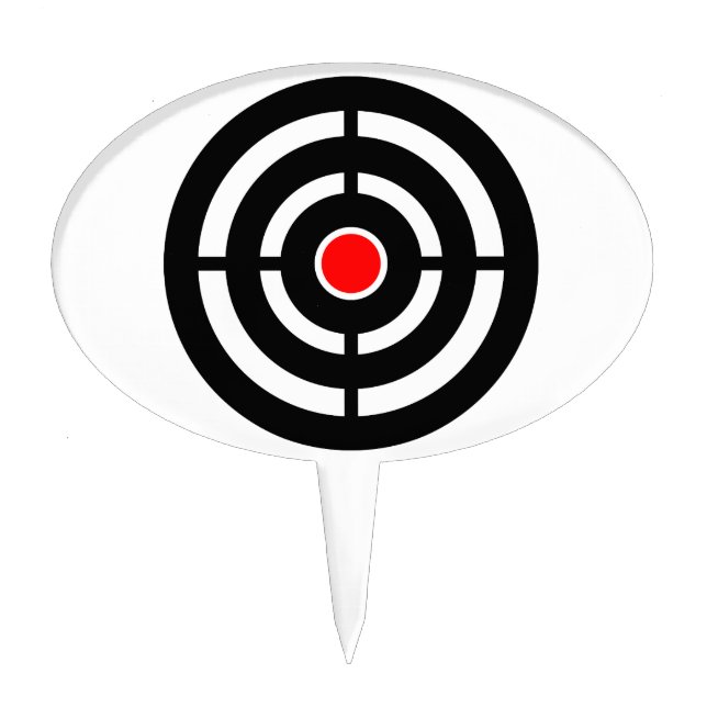 Shooting Archery Target Cake Topper (Front)