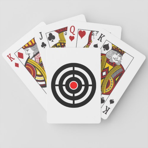 Shooting Archery Target Poker Cards