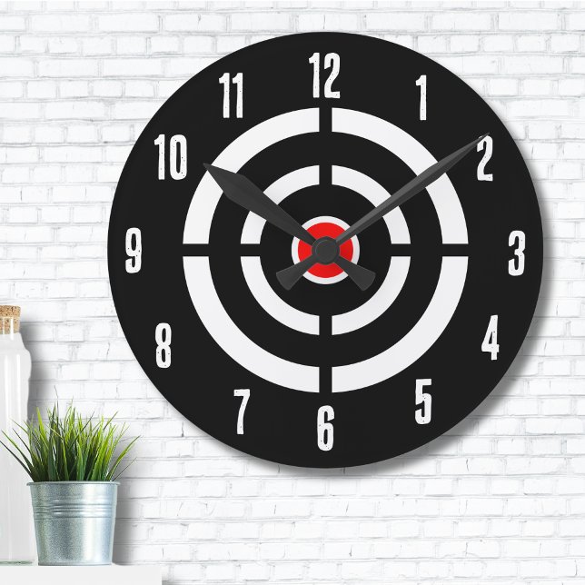 Shooting Archery Target Round Clock (Sports Shooting Practice Archery Target Round Clock)