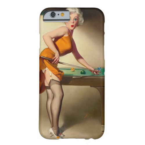 Shooting Billiards Pin Up Art Barely There iPhone 6 Case