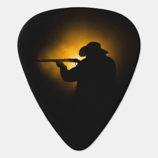 Shooting Cowboy Guitar Pick