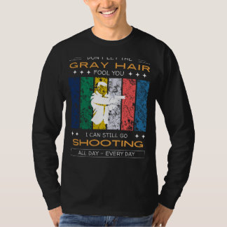 Shooting Enthusiast Tee - Gray Hair, Bullseye Cham
