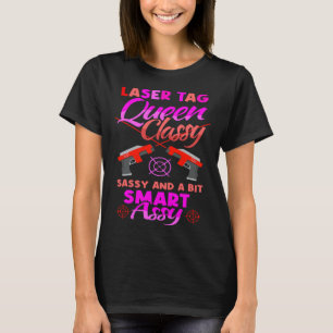 Shooting Game Laser Tag Queen & Lasertag T-Shirt