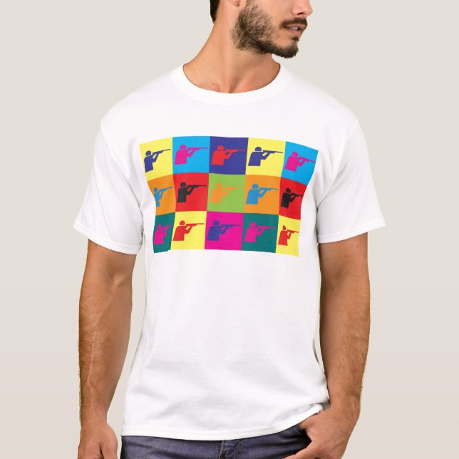 Shooting Pop Art T-Shirt (Front)