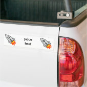 Shooting rocket Gifts Bumper Sticker (On Truck)