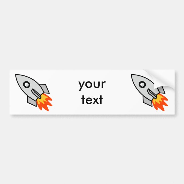 Shooting rocket Gifts Bumper Sticker (Front)