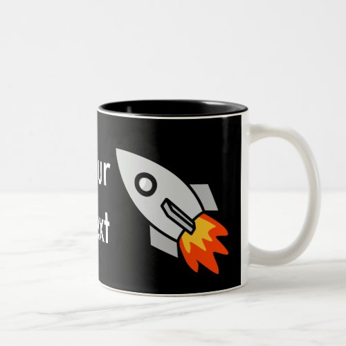 Shooting rocket Gifts Two_Tone Coffee Mug