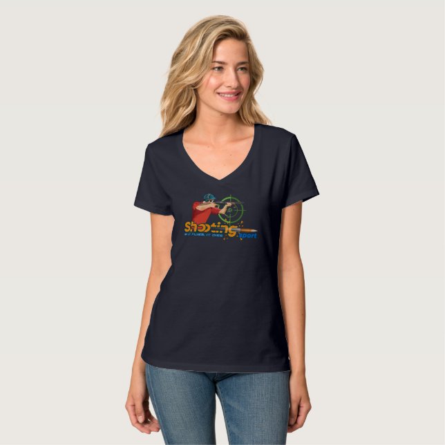 Shooting Sports | Women's V-Neck T-Shirt (Front Full)