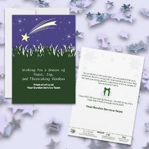 Shooting Star Christmas Business Holiday Card