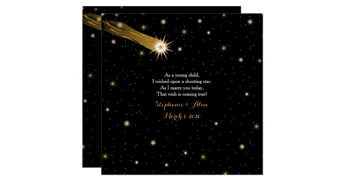 Shooting Star Wedding Invitations 3