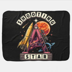Shooting Star Space Baby Blanket