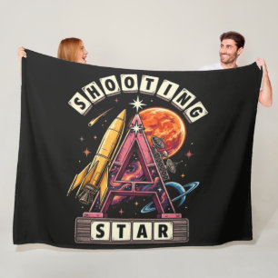 Shooting Star Space Fleece Blanket
