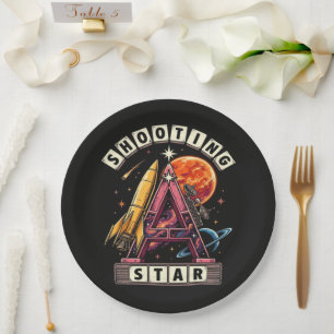 Shooting Star Space Paper Plates