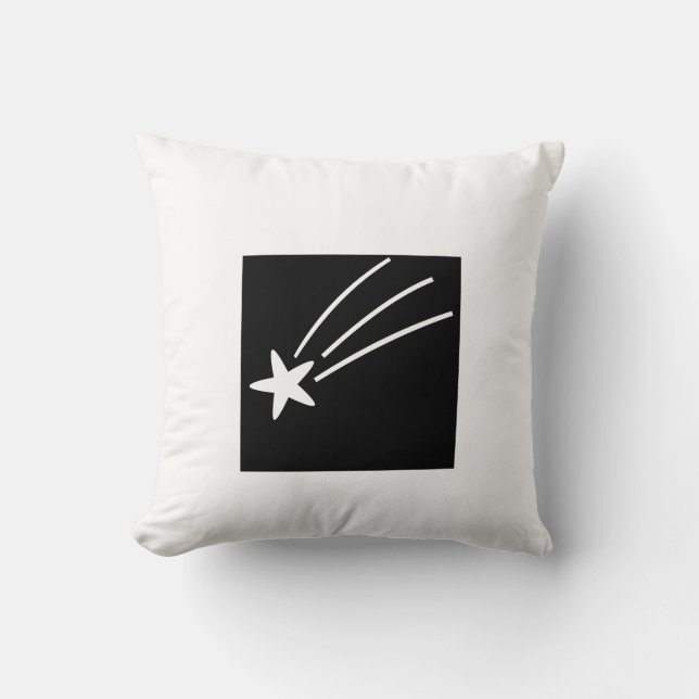 Shooting star throw pillow (Front)