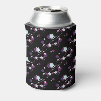 Shooting Stars and Comets Black Beer Sleeve Can Cooler
