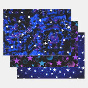 Shooting Stars Collection Wrapping Paper Sheets