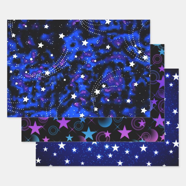 Shooting Stars Collection Wrapping Paper Sheets (Set)