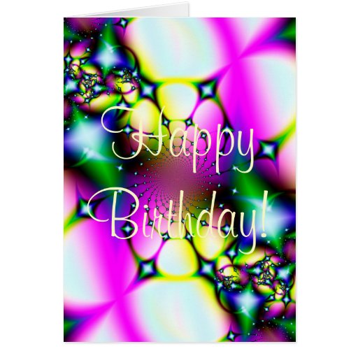 Shooting Stars Happy Birthday! Card | Zazzle