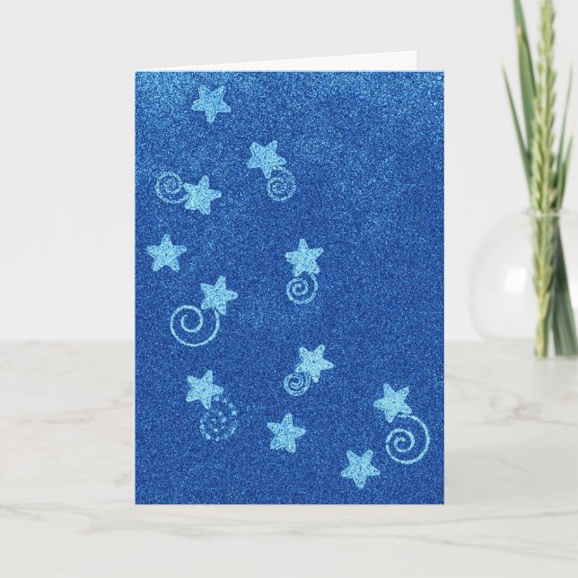 Shooting Stars Letterpress Thank You Card (Front)