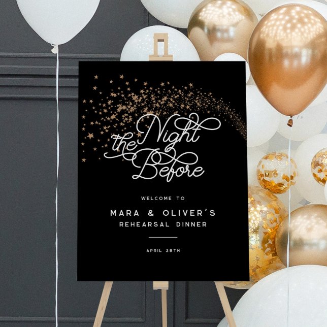 Shooting Stars Night Before Rehearsal Dinner Sign (Creator Uploaded)