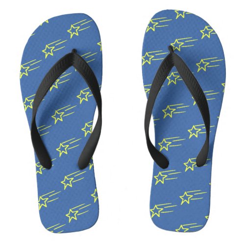 Shooting Stars Pattern Flip Flops