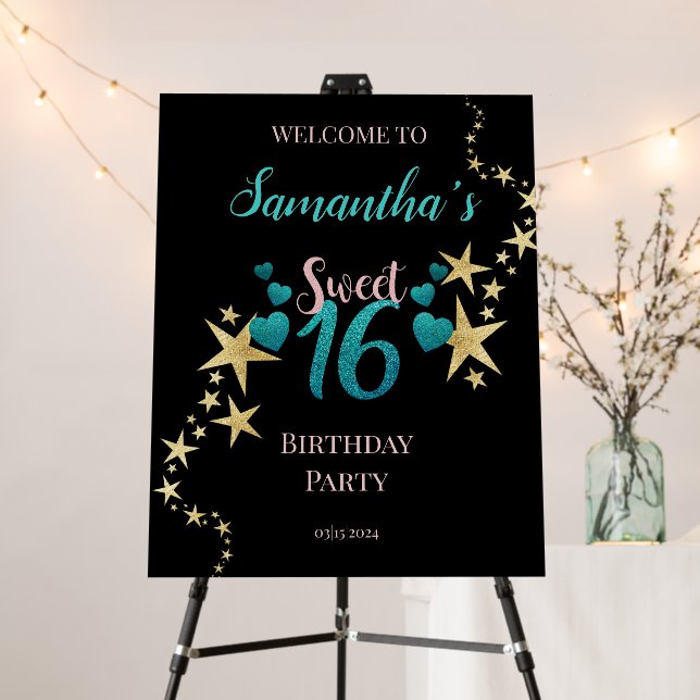 Shooting Stars Sweet 16 Foam Board (In Situ (Stand))