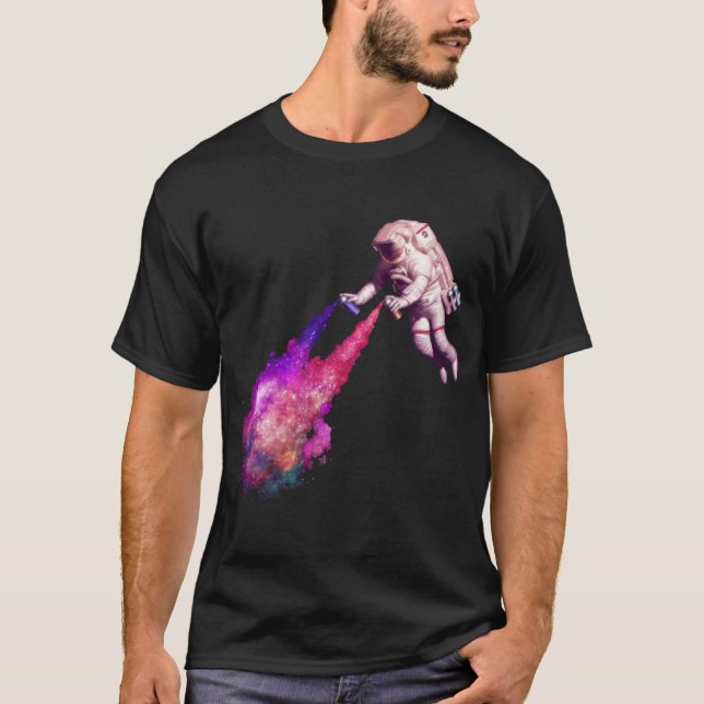 Shooting Stars the astronaut artist gift T-Shirt (Front)