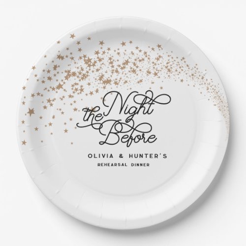 Shooting Stars The Night Before Rehearsal Dinner Paper Plates