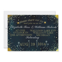 Shooting Stars Wedding Invitation
