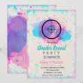 Shooting target gender reveal party invitation | Zazzle