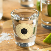 Shooting Target Personalized Shot Glass