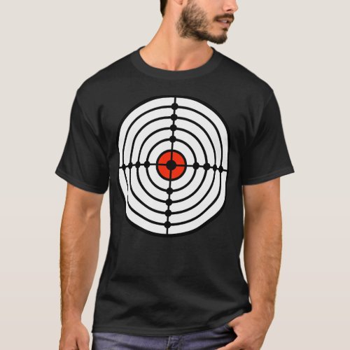 Shooting target with Red Bullseye T_Shirt
