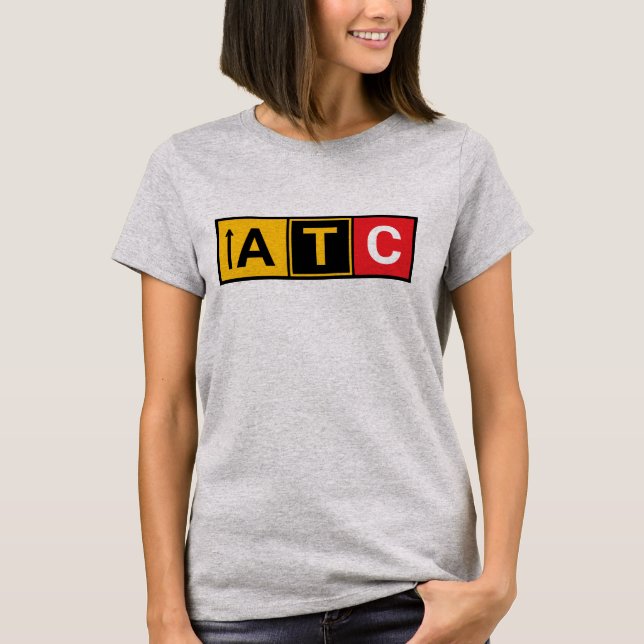 Shop ATC Air Traffic Control ATC Elements T-Shirt (Front)