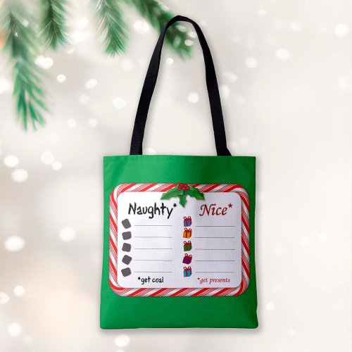 Shop for the Naughty or Nice Tote Bag