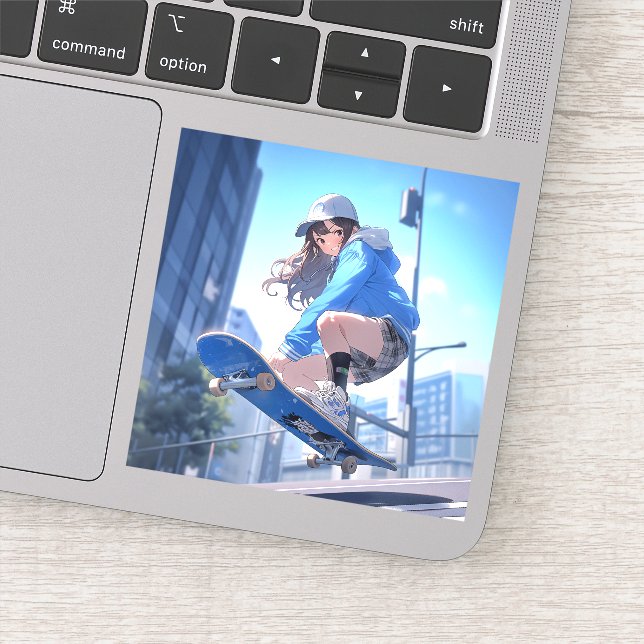 [SHOP Limited Illustration] Skateboard JK Sticker  (Detail)