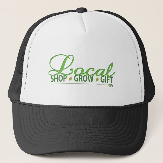 Shop Local, Grow Local, Gift Local Trucker Hat (Front)