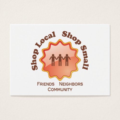 Shop Local, Shop Small Business Card Templates