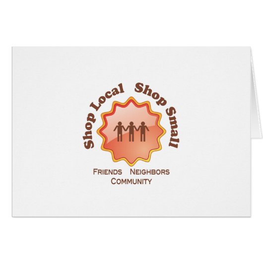 Shop Local, Shop Small Cards (Front Horizontal)