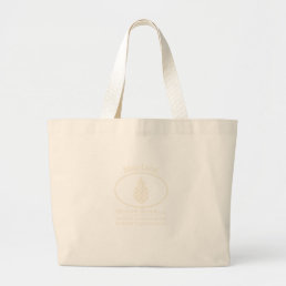 Shop Local, Shop Small cream pineapple Large Tote Bag