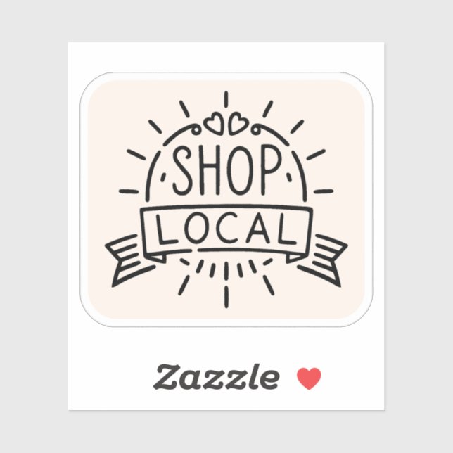 Shop local sticker (Sheet)