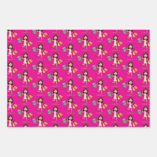 Shop Mode shopping lover Wrapping Paper Sheets