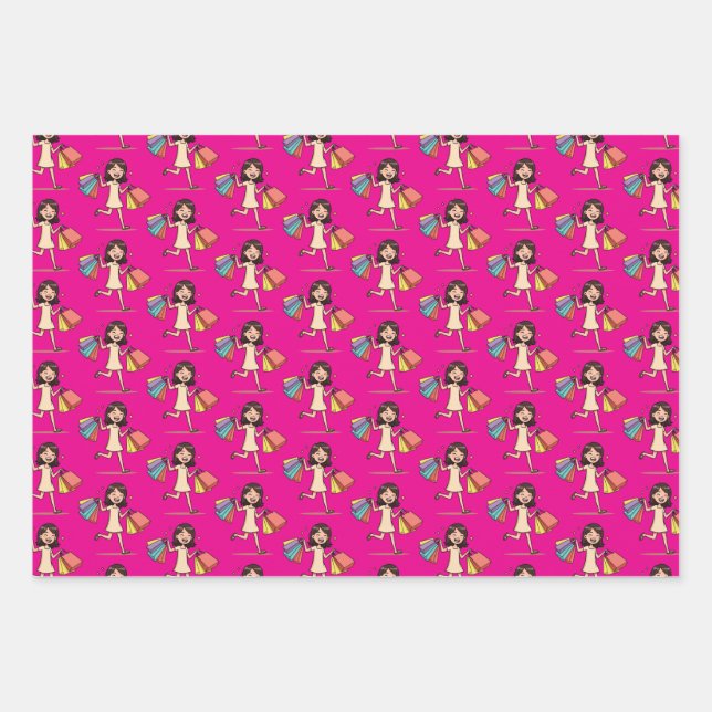 Shop Mode shopping lover Wrapping Paper Sheets (Front)
