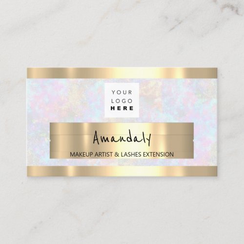  Shop QR CODE Logo holographic Mix Colour Business Card