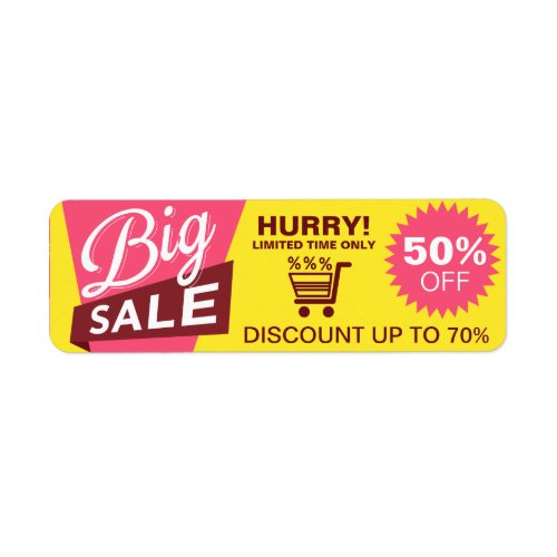 Shop Sale Discount Professional Commerce Sticker - Modern, eye catching shop sale discount sticker with bright colors. Perfect for professional marketing promotions. It is fully customizable, so you can add your own details.