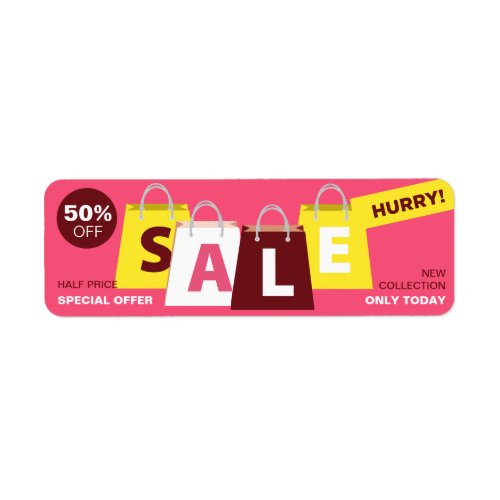 Shop Sale Discount Professional Commerce Sticker - Modern, eye catching shop sale discount sticker with bright colors. Perfect for professional marketing promotions. It is fully customizable, so you can add your own details.