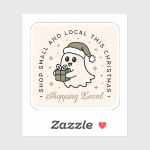 Shop small and local this Christmas Sticker