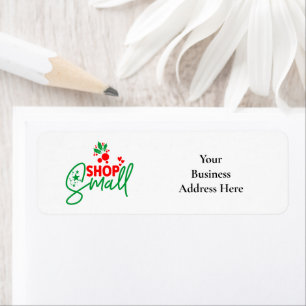 Shop Small Business Modern Holiday Label