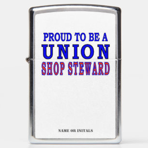 SHOP STEWARD ZIPPO LIGHTER